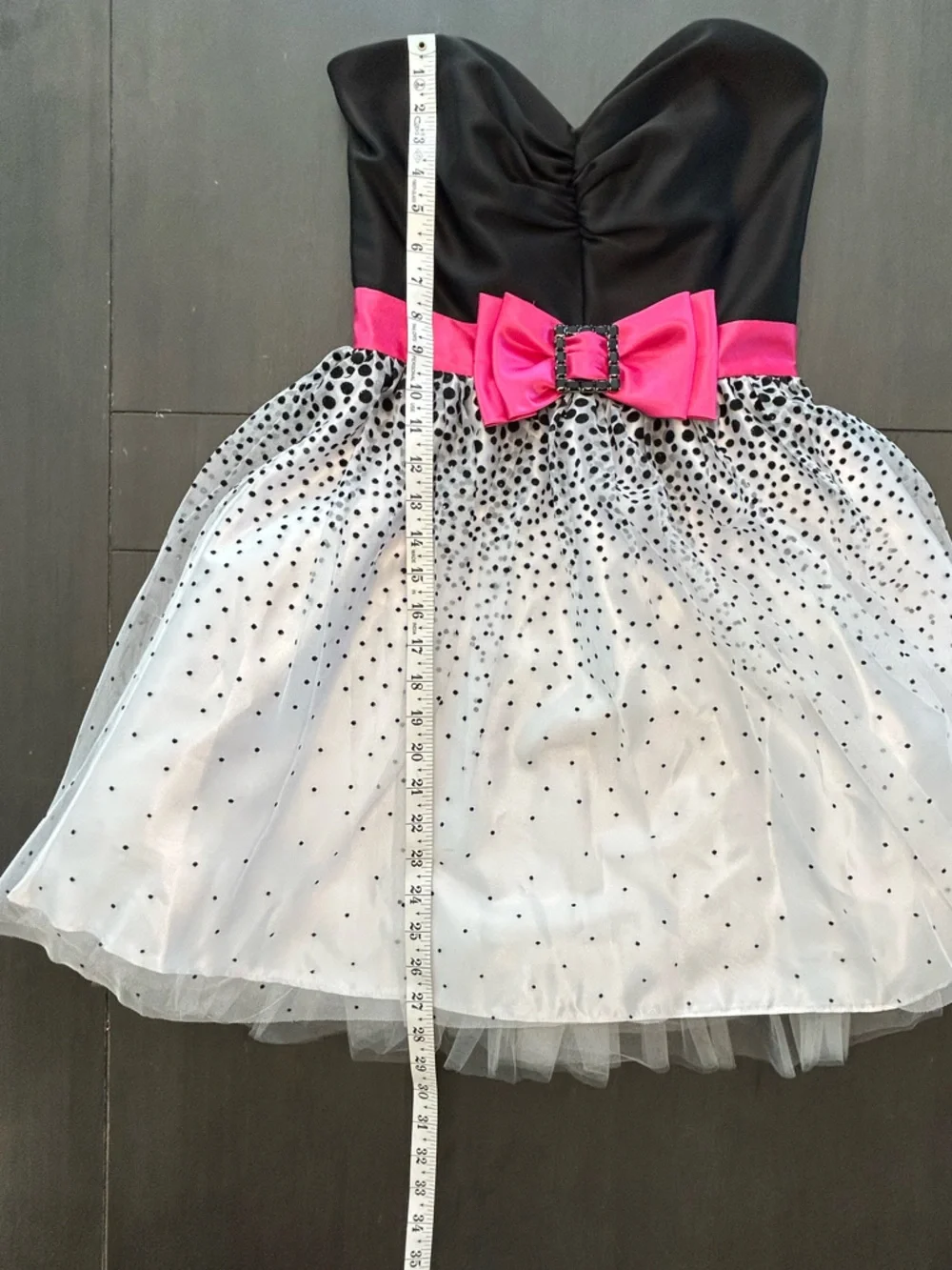 VTG Y2K Jessica McClintock Gunne Sax strapless tulle prom cupcake dress NWT 5 - Picture 12 of 12